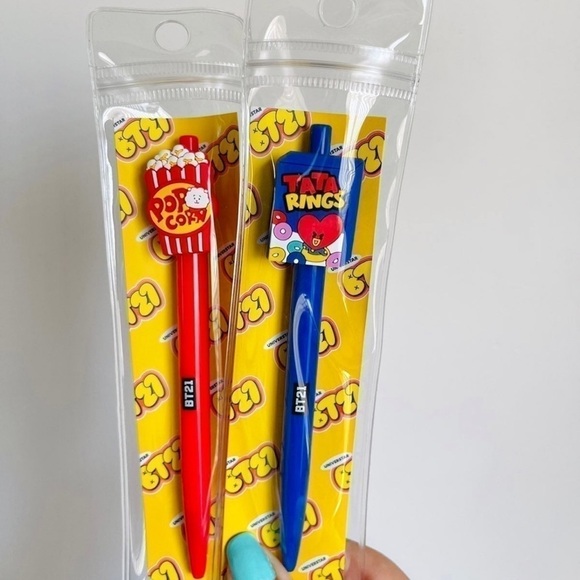 BT21 RJ & Tata Gel Pens Bundle - Picture 2 of 9